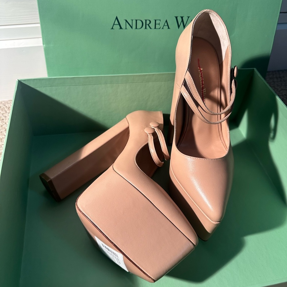ANDREA FENZI Nude Platform Pumps